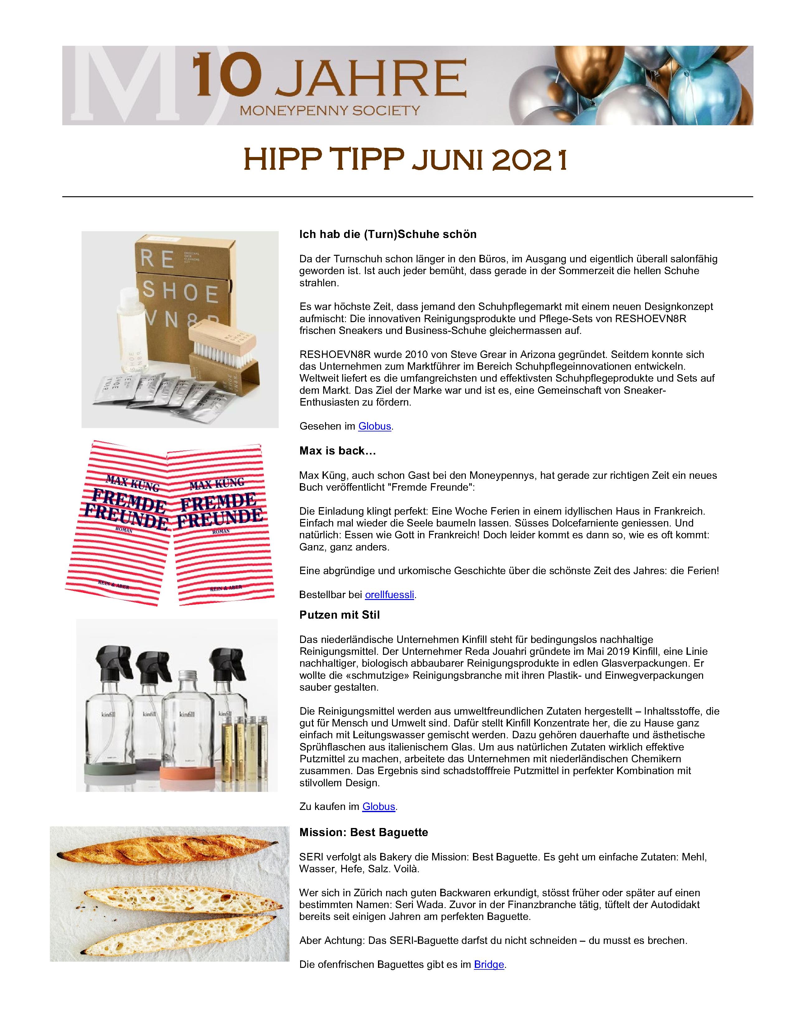 Hipp Tipp Juni 2021